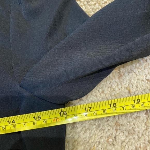 A.L.C. Women’s Ann Peplum Black Blouse Size 0 3/4 Sleeve Workwear Business Top - Picture 5 of 6